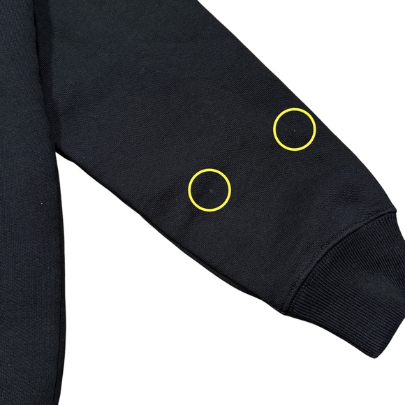 Off White Virgil Abloh SS 2020 Floral Black Heavyweight Terry Hoodie Mens XXS - Picture 5 of 14